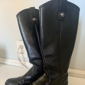 Melissa Button Frye Boots - Black